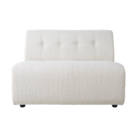 HKliving Vint bank middle 1,5-seat Boucle Cream