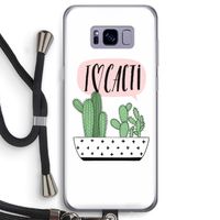 I love cacti: Samsung Galaxy S8 Transparant Hoesje met koord I love cacti: Samsung Galaxy S8 Transparant Hoesje met koord