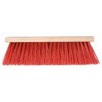 Bezemkop buiten - rood - FSC hout/nylon - 41 cm