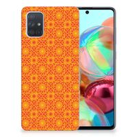 Samsung Galaxy A71 TPU bumper Batik Oranje