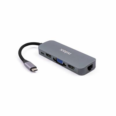 Docking stationNilox NXDSUSBC03 Grijs