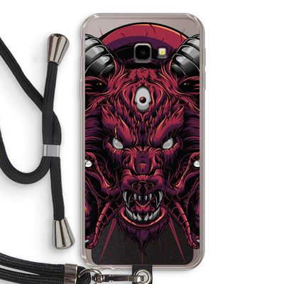 Hell Hound and Serpents: Samsung Galaxy J4 Plus Transparant Hoesje met koord