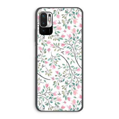 Sierlijke bloemen: Xiaomi Redmi Note 10 5G Transparant Hoesje
