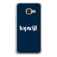 Topwijf Navy: Samsung Galaxy A3 (2016) Transparant Hoesje
