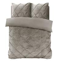 Sleeptime Velvet Pintuck Zand 140 x 200/220 cm