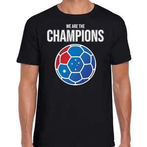 Australie WK supporter t-shirt we are the champions met Australische voetbal zwart heren