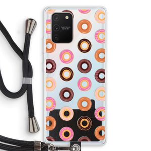 Donuts: Samsung Galaxy S10 Lite Transparant Hoesje met koord