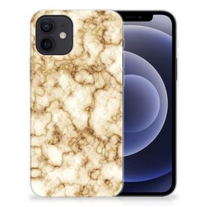 iPhone 12 | 12 Pro (6.1") TPU Siliconen Hoesje Marmer Goud