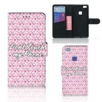 Huawei P10 Lite Portemonnee Hoesje Flowers Pink DTMP