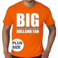 Oranje Big Holland fan grote maten shirt heren - thumbnail