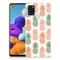 Samsung Galaxy A21s Siliconen Case Ananas - thumbnail