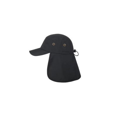Hatland Tropic - Zonnepet met nekflap - Anthracite