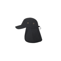 Hatland Tropic - Zonnepet met nekflap - Anthracite