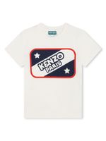 Kenzo Kids t-shirt en coton biologique à logo imprimé - Tons neutres - thumbnail