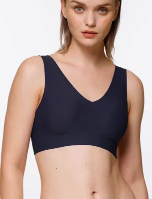 Bralette met vulling Eco - Soft BH - Naadloze BH Top - Comfortabele top - Schijnt niet door - M - Huidskleur - M - M - M - M - M - M - M - M