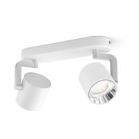 Philips Strakke opbouwspot Byrl 2-lichts wit 5067231P0