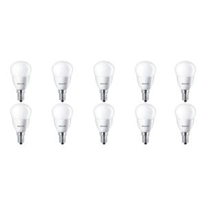 PHILIPS - LED Lamp 10 Pack - CorePro Lustre 827 P45 FR - E14 Fitting - 5.5W - Warm Wit 2700K Vervangt 40W