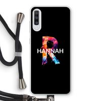 Abstract Spectrum: Samsung Galaxy A70 Transparant Hoesje met koord