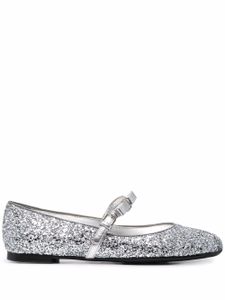 Ferragamo ballerines à paillettes - Argent