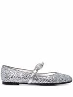 Ferragamo ballerines à paillettes - Argent