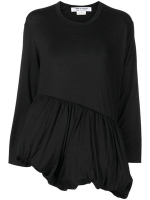 Comme Des Garçons Comme Des Garçons blouse à ourlet froncé - Noir