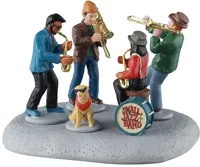 Lemax small jazz band kerstdorp tafereel Caddington Village 2025
