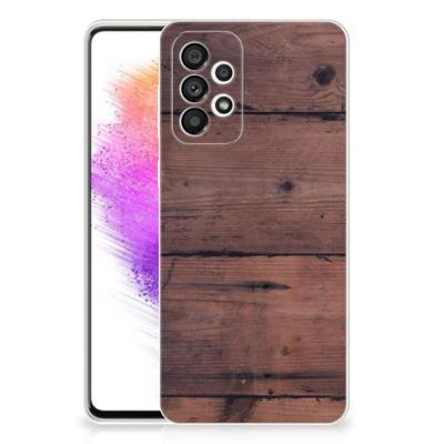 Samsung Galaxy A73 5G | Bumper Hoesje | Old Wood