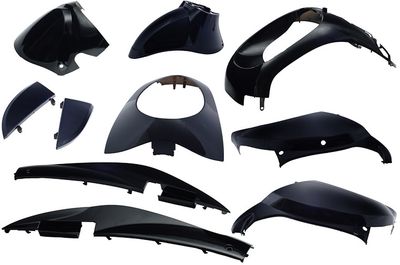 Edge Plaatset 10-delig voor sym mio - zwart metallic