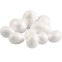 Eieren - 30x - piepschuim - hobby - knutselmateriaal - Paaseieren maken - mix formaten - 10 stuks