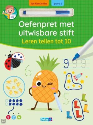 Oefenpret Met Uitwisbare Stift Leren Tellen Tot 10