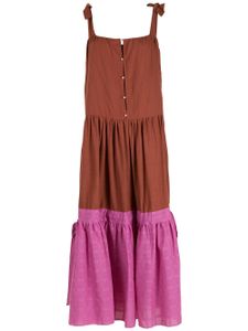 Clube Bossa robe Bolkan colour block - Marron