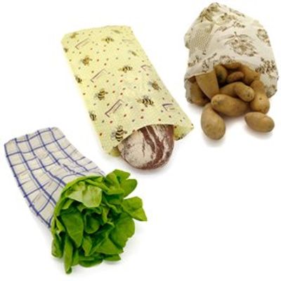 Herbruikbare Lunchbag Bijenwasdoek