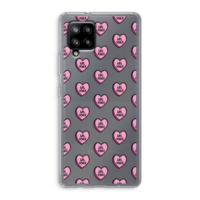 GIRL POWER: Samsung Galaxy A42 5G Transparant Hoesje