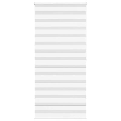 VidaXL Zebra rolgordijn 115x200 cm stofbreedte 110,9cm polyester wit