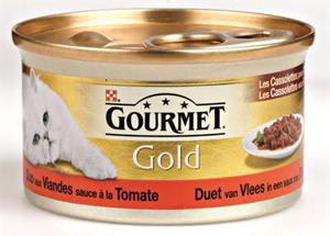 Gourmet gold cassolettes duet van vlees in saus met tomaten (24X85 GR)