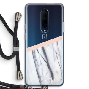 A touch of peach: OnePlus 7 Pro Transparant Hoesje met koord