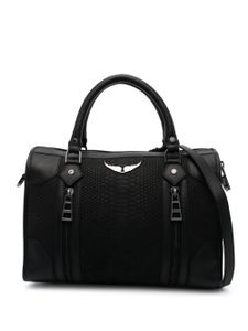 Zadig&Voltaire sac cabas à effet peau de serpent - Noir