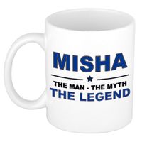 Misha The man, The myth the legend cadeau koffie mok / thee beker 300 ml