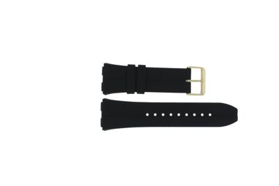 Horlogeband Guess GW0637G2 / W0637G2 / Leo Rubber Zwart 22mm