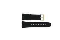 Horlogeband Guess GW0637G2 / W0637G2 / Leo Rubber Zwart 22mm
