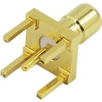 TRU COMPONENTS SMB-014 SMB-connector Stekker, inbouw verticaal 50 Ω 1 stuk(s)