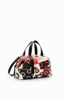 Middelgrote tas met geometrische patch - MATERIAL FINISHES - U