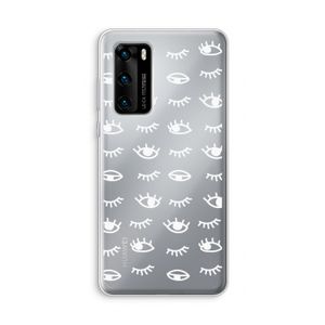 Eye pattern #3: Huawei P40 Transparant Hoesje