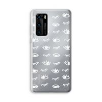 Eye pattern #3: Huawei P40 Transparant Hoesje