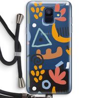 Abstract: Samsung Galaxy A6 (2018) Transparant Hoesje met koord