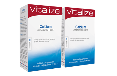 Vitalize Calcium Magnesium Forte Tabletten Voordeelverpakking