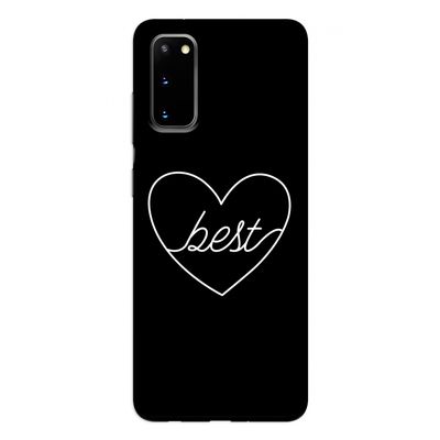 Best heart black: Samsung Galaxy S20 Tough Case
