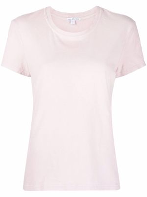 James Perse t-shirt en coton à col rond - Rose