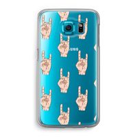 Rock: Samsung Galaxy S6 Transparant Hoesje Rock: Samsung Galaxy S6 Transparant Hoesje