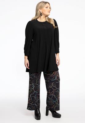 Yoek Wijde broek BIJOU | Zwart | Maat 54/56